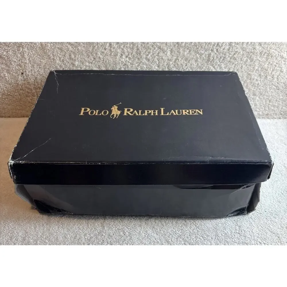 Men’s POLO RALPH LAUREN DELMONT ANKLE BOOT LEATHER LACE UP BROWN SIZE 8 D
